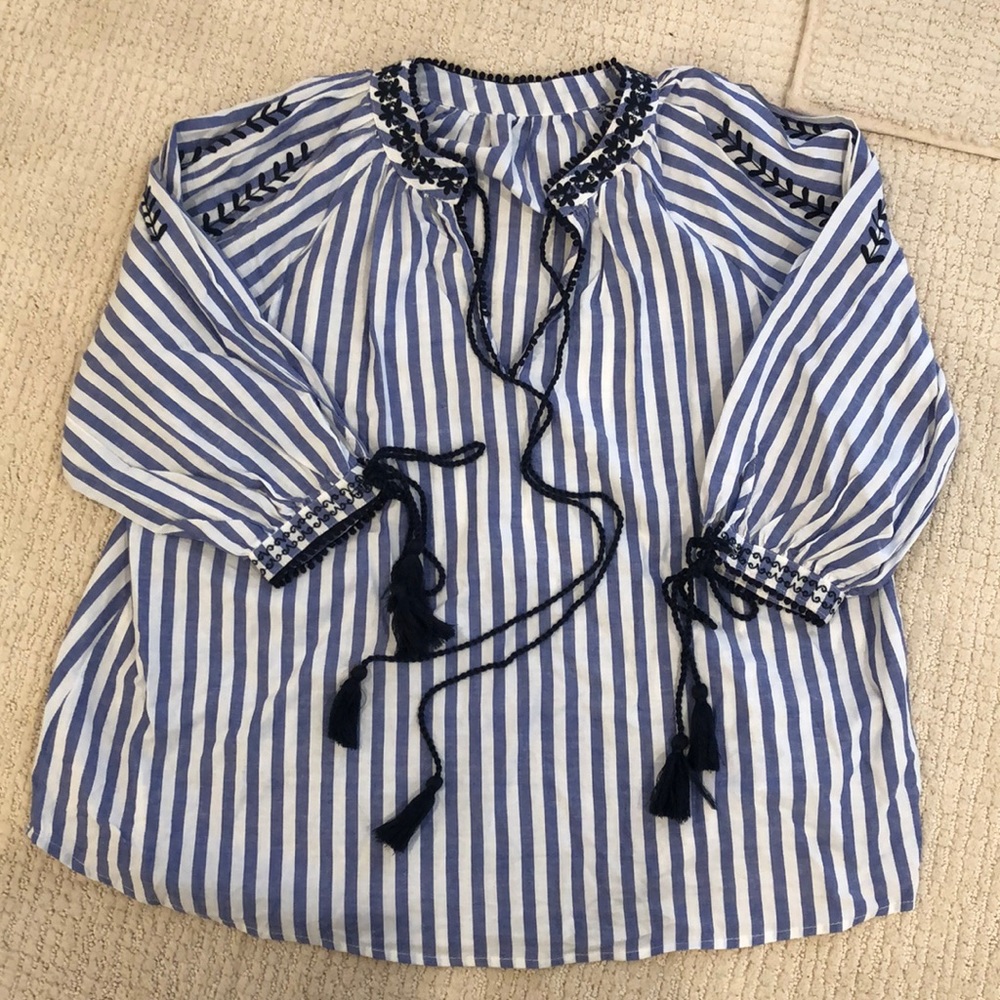 Navy and White Tunic